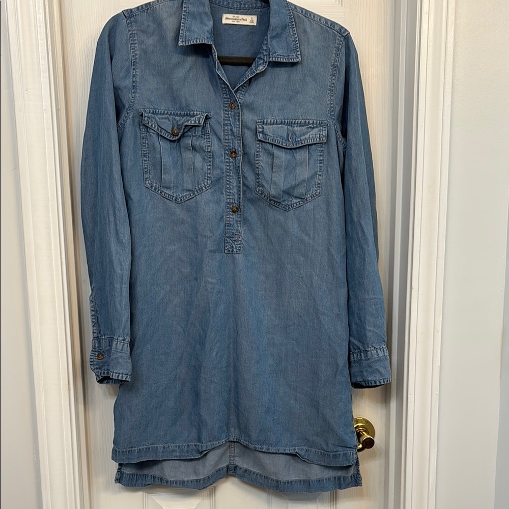 Abercrombie & Fitch Blue Denim Mini Dress